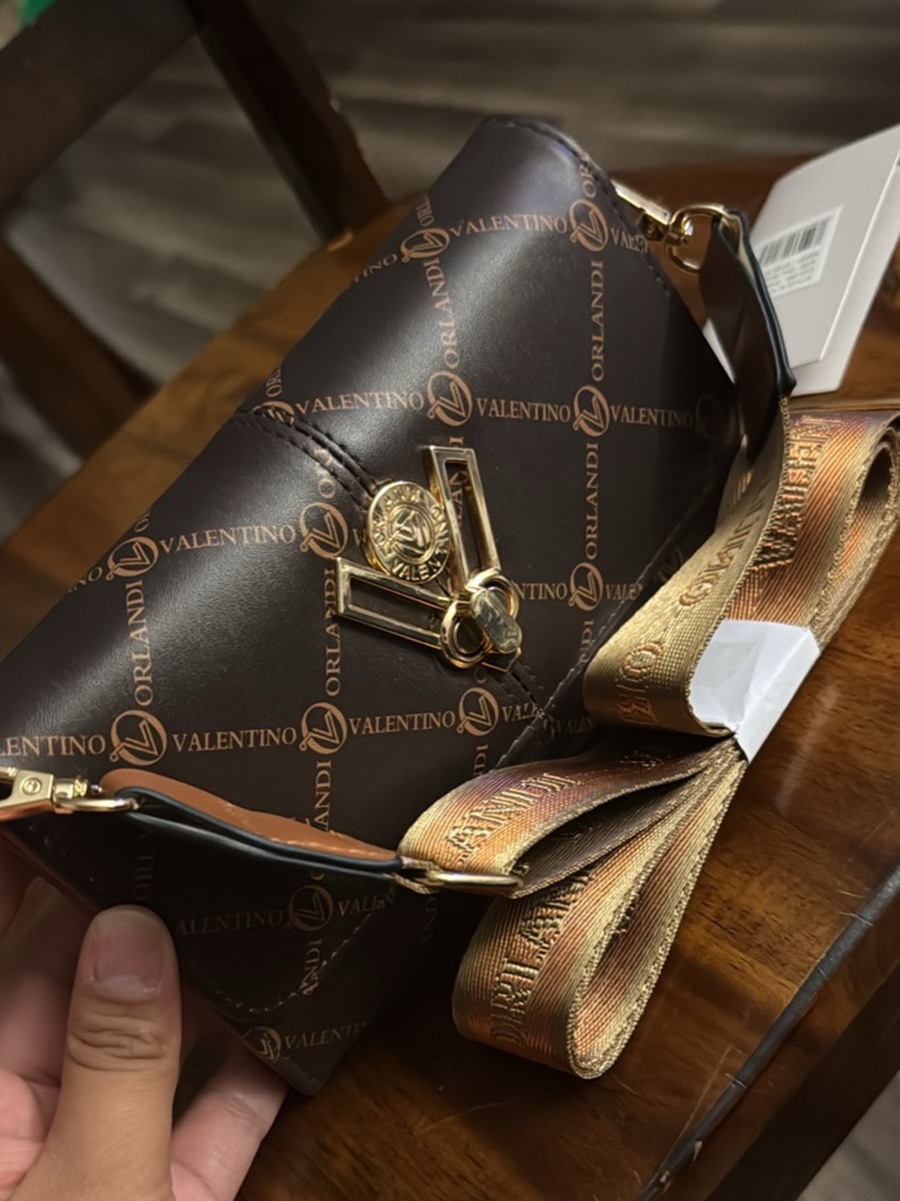 Valentino ORLANDI wallet/purse printed with gold